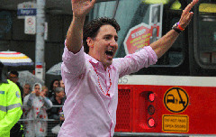 Justin Trudeau following his election victory (Flickr CC licence – John Tavares)