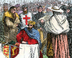 King John signing the Magna Carta at Runnymede, 1215